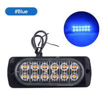 Load image into Gallery viewer, 12LED Signal Lamp Light Strip Car Turn Signal Warning Light Emergency Lamp Traffic Light Bar for Police Truck SUV Motorcycle