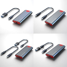 Load image into Gallery viewer, M2 SSD Case NVMe USB Type C Gen2 10Gbps PCIe SSD Enclosure M.2 NVMe Case External Adapter Box for 2230 2242 2260 2280 M2 SSD