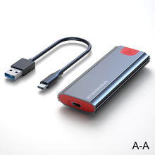 Load image into Gallery viewer, M2 SSD Case NVMe USB Type C Gen2 10Gbps PCIe SSD Enclosure M.2 NVMe Case External Adapter Box for 2230 2242 2260 2280 M2 SSD