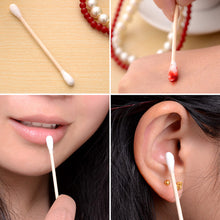 Load image into Gallery viewer, 500pcs Double Head Wood Cotton Swab Women Makeup Cotton Buds Tip For Wood Sticks Nose Ears Cleaning Health Care Tools Art Tools