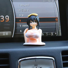 Load image into Gallery viewer, Cute Anime Chest Shaking Girls Car Ornaments Cartoon Kawaii Statue Car Dashboard Accessories Sexy Doll Figurine Car Decorations