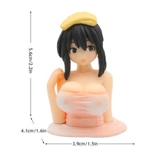 Load image into Gallery viewer, Cute Anime Chest Shaking Girls Car Ornaments Cartoon Kawaii Statue Car Dashboard Accessories Sexy Doll Figurine Car Decorations
