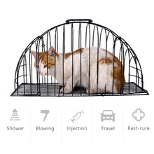 Load image into Gallery viewer, Anti-grab Kitten Washing Bath Metal Cage 2 Doors Cat Shower Hair Dryer Box Lightweight For Small Dogs Cat Pet Supplies