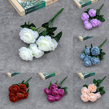 Load image into Gallery viewer, 7 Forks/Bouquet Artificial Flower Silk Peony Fake Flowers Artificial Plant Decorative Flowers Home Decor Wedding Decoration