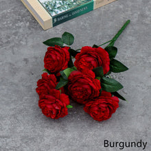 Load image into Gallery viewer, 7 Forks/Bouquet Artificial Flower Silk Peony Fake Flowers Artificial Plant Decorative Flowers Home Decor Wedding Decoration