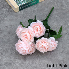 Load image into Gallery viewer, 7 Forks/Bouquet Artificial Flower Silk Peony Fake Flowers Artificial Plant Decorative Flowers Home Decor Wedding Decoration