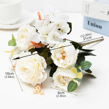 Load image into Gallery viewer, 6 Forks/Bouquet Artificial Flower Silk Rose Fake Flowers Artificial Plant Decorative Flowers Home Decor Wedding Decoration