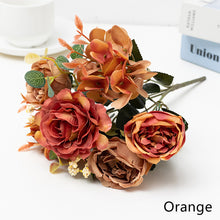Load image into Gallery viewer, 6 Forks/Bouquet Artificial Flower Silk Rose Fake Flowers Artificial Plant Decorative Flowers Home Decor Wedding Decoration