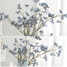 Load image into Gallery viewer, Luxury Cranberry Artificiales Blueberry Fake Berries Bouquet Silk Rose Artificial Plant Decorative Flowers Home Decor Wedding Decoration
