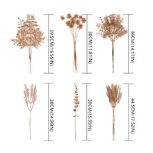 Load image into Gallery viewer, Gold -Tone Series Plastic Artificial Flowers Eucalyptus Ginkgo Leaf Coins Leaf Heart Grass Wedding Festival Decoration