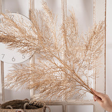 Load image into Gallery viewer, Gold -Tone Series Plastic Artificial Flowers Eucalyptus Ginkgo Leaf Coins Leaf Heart Grass Wedding Festival Decoration