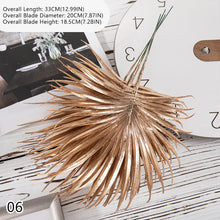 Load image into Gallery viewer, Gold -Tone Series Plastic Artificial Flowers Eucalyptus Ginkgo Leaf Coins Leaf Heart Grass Wedding Festival Decoration