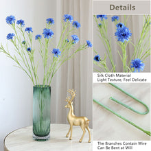 Load image into Gallery viewer, 3 Forks/Bouquet Artificial Flower Silk Cornflower Fake Flowers Artificial Plant Decorative Flowers Home Decor Wedding Decoration