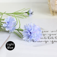 Load image into Gallery viewer, 3 Forks/Bouquet Artificial Flower Silk Cornflower Fake Flowers Artificial Plant Decorative Flowers Home Decor Wedding Decoration