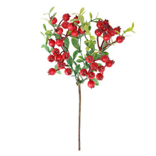 Load image into Gallery viewer, Luxury Cranberry Artificiales Blueberry Fake Berries Bouquet Silk Rose Artificial Plant Decorative Flowers Home Decor Wedding Decoration