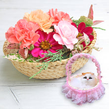 Load image into Gallery viewer, Simulation Cat Hanging Basket Plush Model Soundable Animal Static Stuffed Realistic Cat Table Decoration Party Festival Kid Gift Soft Baby Toys