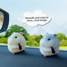 Load image into Gallery viewer, Cute Anime Stealing Hamster Car Interior Decoration Gourmet Hamster Auto Window Center Console Decoration for Car Accessories