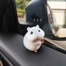 Load image into Gallery viewer, Cute Anime Stealing Hamster Car Interior Decoration Gourmet Hamster Auto Window Center Console Decoration for Car Accessories