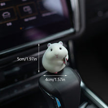 Load image into Gallery viewer, Cute Anime Stealing Hamster Car Interior Decoration Gourmet Hamster Auto Window Center Console Decoration for Car Accessories