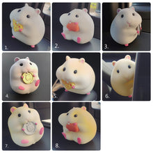 Load image into Gallery viewer, Cute Anime Stealing Hamster Car Interior Decoration Gourmet Hamster Auto Window Center Console Decoration for Car Accessories