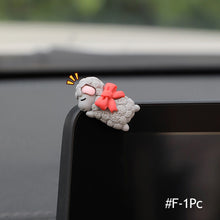 Load image into Gallery viewer, Car Ornaments Mini Sleeping Cute Animals Car Center Console Display Screen Car Interior Decorations Sheep Turtle Pendant Doll