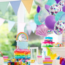 Load image into Gallery viewer, 22/15/9Pcs Mermaid Latex Balloon Confetti Air Helium Globos Mermaid Theme Blue Purple Birthday Party Decoration