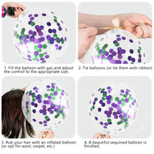 Load image into Gallery viewer, 22/15/9Pcs Mermaid Latex Balloon Confetti Air Helium Globos Mermaid Theme Blue Purple Birthday Party Decoration