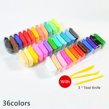 Load image into Gallery viewer, 12/24/36 Color Light Polymer Clay Soft Plasticine Toy Safe Colorful Playdough Slimes Toys Plasticine DIY Creative Clay Kid Gift