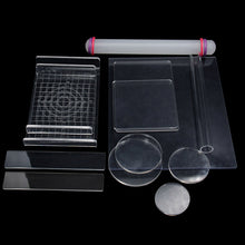 Load image into Gallery viewer, Clay Modeling Tool Mud Pressing Plate Transparent Acrylic Round Tube Roller Soft Plasticine Polymer Rubbing Plates Practical Pottery Tool Craft Accessories