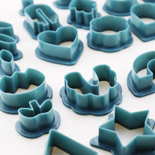 Load image into Gallery viewer, 24pcs Polymer Clay Cutters Kit Ceramic Craft Earrings Cutting Plastic Mold 24 Shapes Baking Mould Handmade DIY Jewelry Making Tools Geometry Die Cake Cookie Cutter