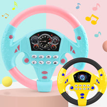 Load image into Gallery viewer, Music Simulate Driving Car Steering Wheel Early Educational Intelligent for Kids Eletric Baby Toys with Sound Vocal Toys