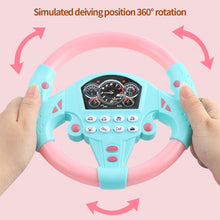 Load image into Gallery viewer, Music Simulate Driving Car Steering Wheel Early Educational Intelligent for Kids Eletric Baby Toys with Sound Vocal Toys