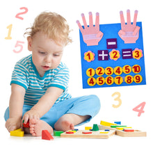 Load image into Gallery viewer, Kid Montessori Toys Felt Finger Numbers Math Toy Children Counting Early Learning For Toddlers Intelligence Develop 30*30cm