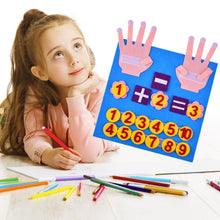 Load image into Gallery viewer, Kid Montessori Toys Felt Finger Numbers Math Toy Children Counting Early Learning For Toddlers Intelligence Develop 30*30cm