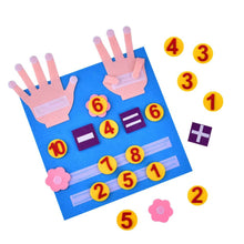 Load image into Gallery viewer, Kid Montessori Toys Felt Finger Numbers Math Toy Children Counting Early Learning For Toddlers Intelligence Develop 30*30cm