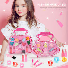 Load image into Gallery viewer, Fashion Kids Cosmetics Make Up Set Safe Washable Girls Makeup Set Box Princess Beauty Pretend Play Toys For Baby Girl Gifts