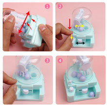 Load image into Gallery viewer, Cute Children's Prize Claw Toys Mini Clip Gumball Machine Small Capsule Dispenser Machine Catch Machine Kids Toy Children Gift