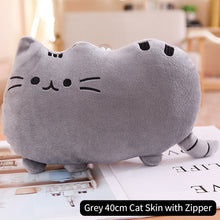 Load image into Gallery viewer, 25cm/40cm Kawaii Cat Pillow With Zipper Only Skin Without PP Cotton Biscuits Cat Plush Pillow Doll Cushion Children Gift Toys
