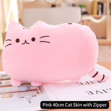 Load image into Gallery viewer, 25cm/40cm Kawaii Cat Pillow With Zipper Only Skin Without PP Cotton Biscuits Cat Plush Pillow Doll Cushion Children Gift Toys
