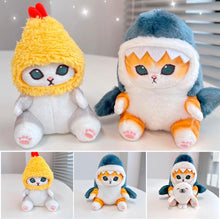 Load image into Gallery viewer, Shark Cat Fried Shrimp Pendant Doll Cute Cat Plush Doll Room Car Bag Decoration Pendant Christmas Present Couple Pendant Valentine's Day