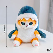 Load image into Gallery viewer, Shark Cat Fried Shrimp Pendant Doll Cute Cat Plush Doll Room Car Bag Decoration Pendant Christmas Present Couple Pendant Valentine's Day
