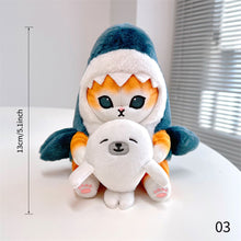 Load image into Gallery viewer, Shark Cat Fried Shrimp Pendant Doll Cute Cat Plush Doll Room Car Bag Decoration Pendant Christmas Present Couple Pendant Valentine's Day
