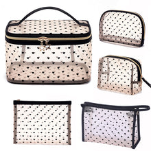 Load image into Gallery viewer, Large Capacity Mesh Cosmetic Bag Transparent Make Up Pouch Organizer Travel Storage Case Women Toiletry Organizer Portable