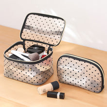 Load image into Gallery viewer, Large Capacity Mesh Cosmetic Bag Transparent Make Up Pouch Organizer Travel Storage Case Women Toiletry Organizer Portable