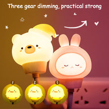 Load image into Gallery viewer, LED Chlidren USB Night Light Cute Cartoon Night Lamp Bear Remote Control for Baby Kid Eye Protection Light Christmas Birthday Gift