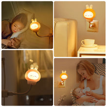 Load image into Gallery viewer, LED Chlidren USB Night Light Cute Cartoon Night Lamp Bear Remote Control for Baby Kid Eye Protection Light Christmas Birthday Gift
