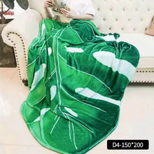 Load image into Gallery viewer, Large Leaf Blanket for Bed Sofa Cover Flannel Throw Blanket Home Decor Cozy Warm Fluffy Adult Blanket