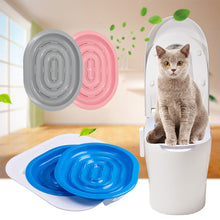 Load image into Gallery viewer, Plastic Pet Cat Toilet Training Kitty Cat Cleaning System Training Litter Color Tray Potty Urinal Pet Cleaning Toilet Supplies