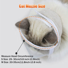 Load image into Gallery viewer, Breathable Clear Cat Muzzle Anti-Bite Grooming Cover Portable Head Hood Cover Cat Grooming Mouth Cover Adjustable Pet Supplies