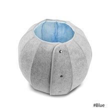 Load image into Gallery viewer, Ball Shape Foldable Cat Bed House Interactive Cat Tunnel Toy Dual Use Indoor Toys Cats House Shell Kitten Cave Cushion Cats Accessories